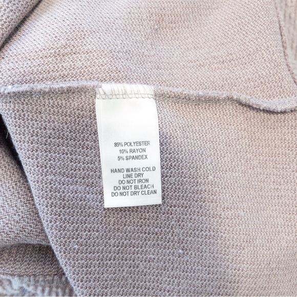 Lulus Alaina Lavender Mauve Turtleneck Ribbed Sweater Mini Dress Extra Small - Picture 7 of 10